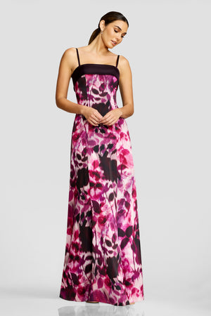 Luciella Gown / DARK MAGENTA MULTI