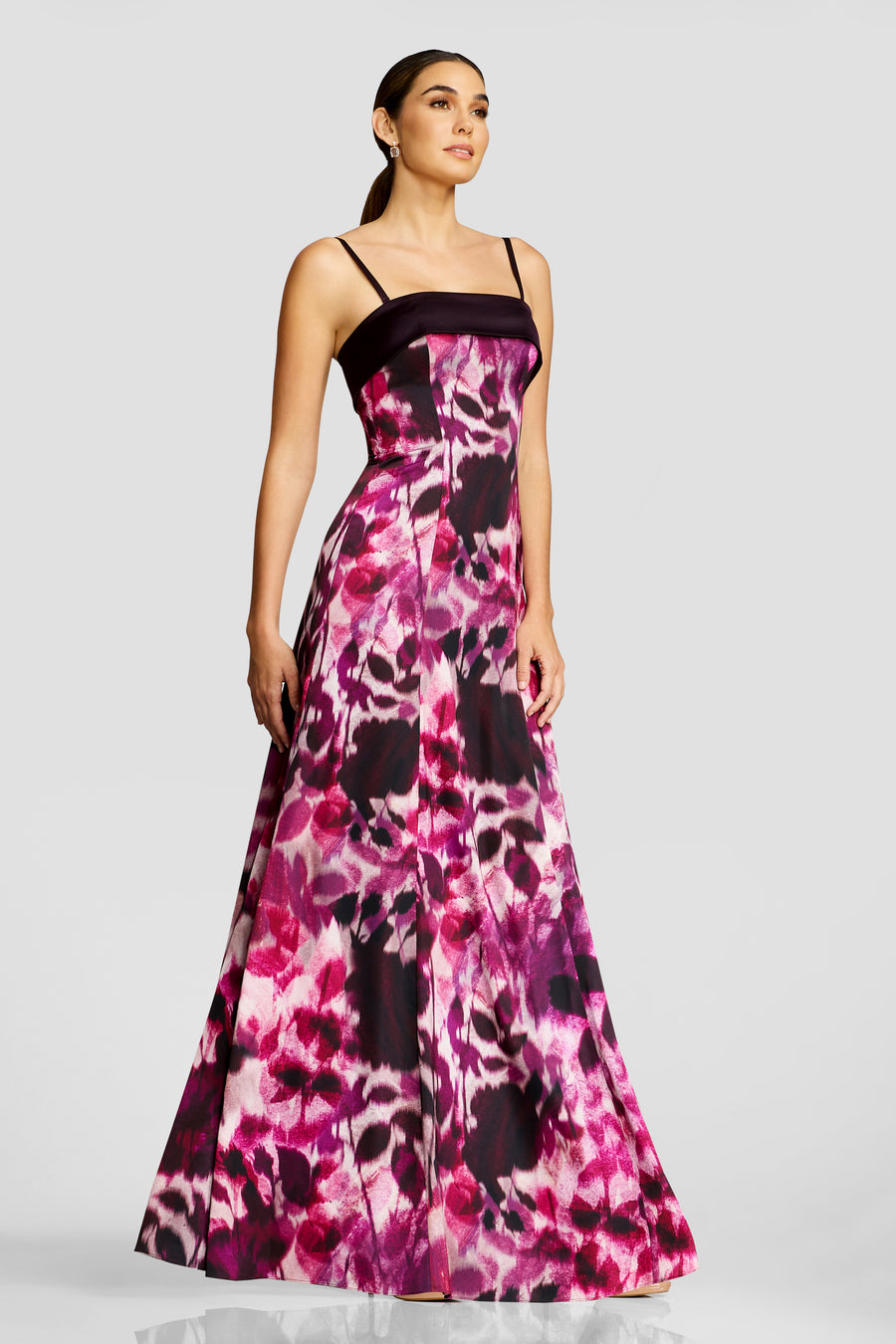 Luciella Gown / DARK MAGENTA MULTI