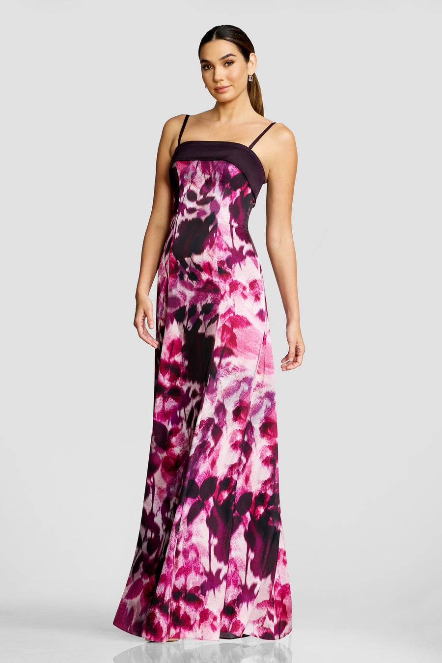 Luciella Gown / DARK MAGENTA MULTI