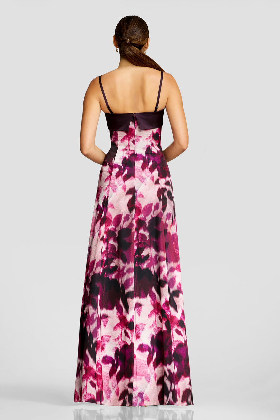 Luciella Gown / DARK MAGENTA MULTI
