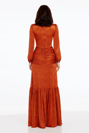 Lucille Dress / BURNT ORANGE