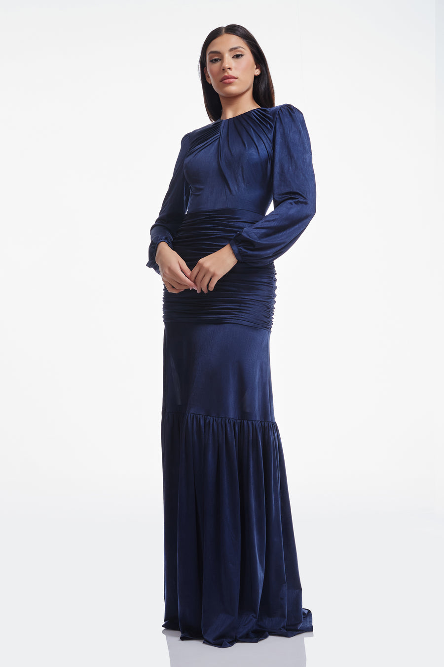 lucille formal satin mermaid dress Windsor Lucille Formal Satin Mermaid Dress