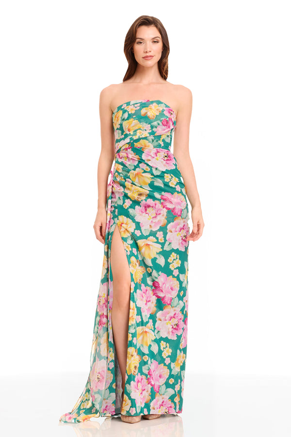 LULU DRESS / PINE MULTI