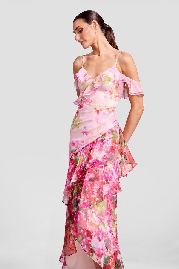 LUMI GOWN / BLUSH MULTI