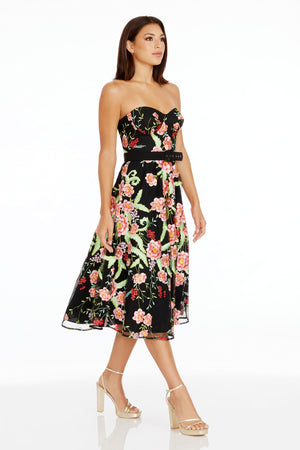 Mabel Dress / BRIGHT ROSE MULTI