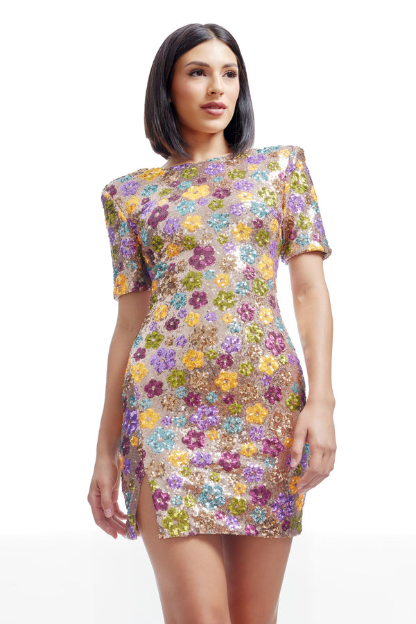 Maddox Dress / BLACK MULTI
