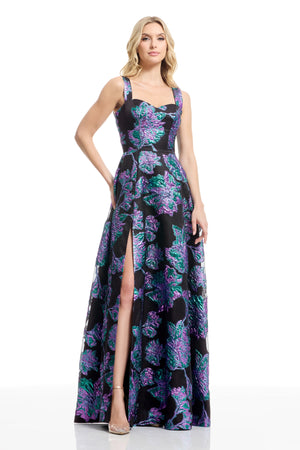 Madeleine Dress / TURQUOISE MULTI