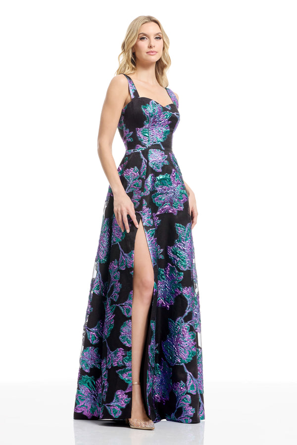 Madeleine Dress / TURQUOISE MULTI