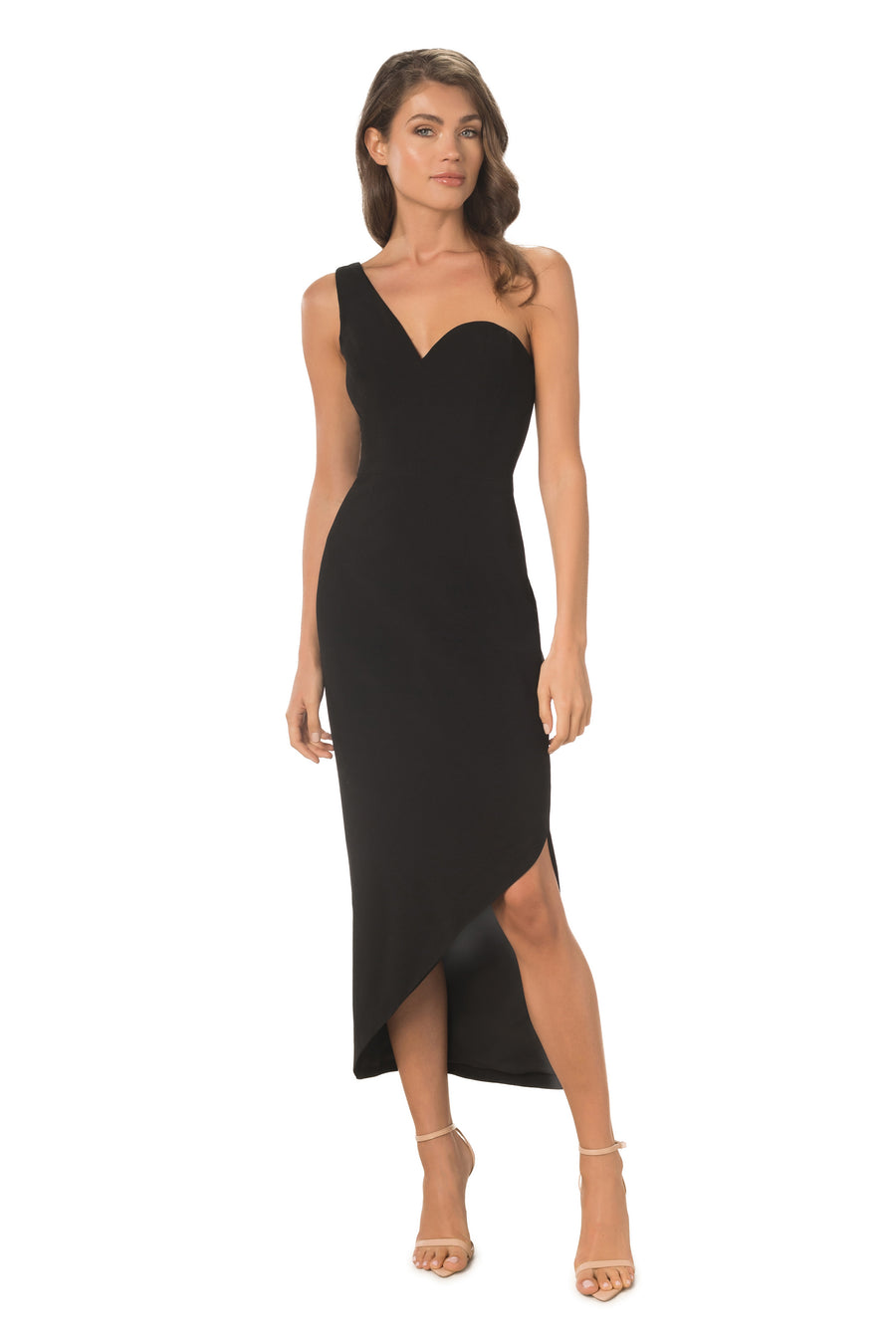 dress the population magnolia Dress the Population Magnolia Asymmetric Dress White