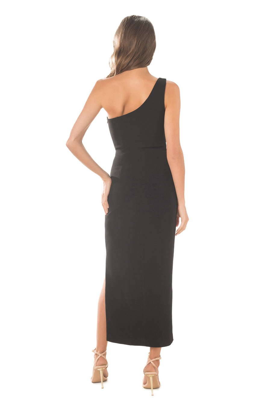 dress the population magnolia one shoulder dress Dress the Population Magnolia One shoulder Dress