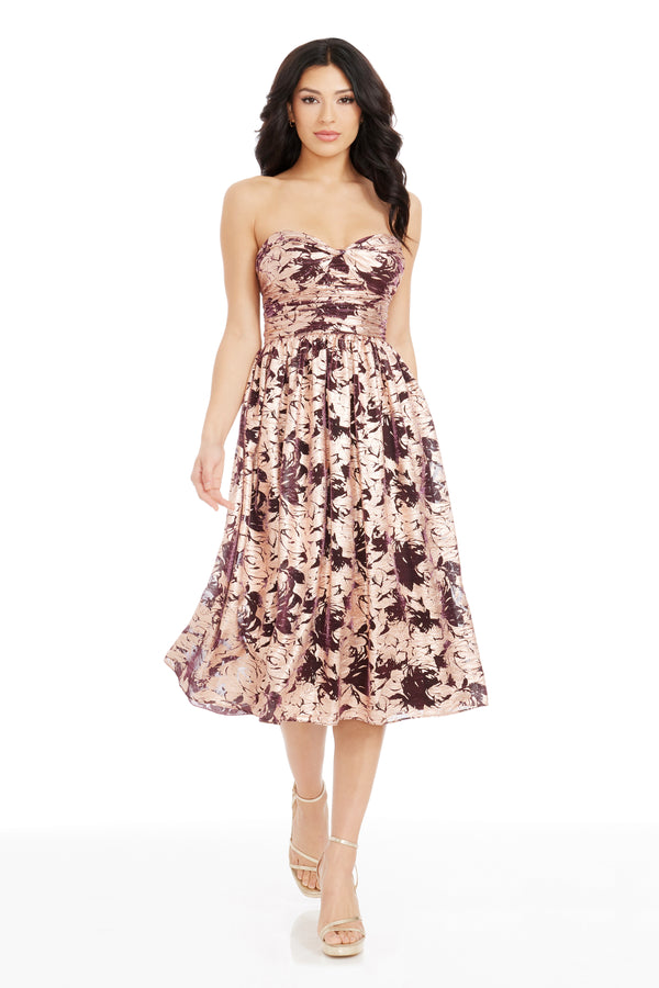 Mandy Dress / COPPER MULTI