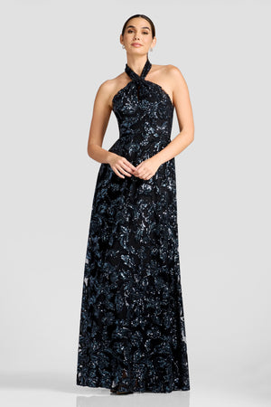 Manon Gown / BLACK MULTI