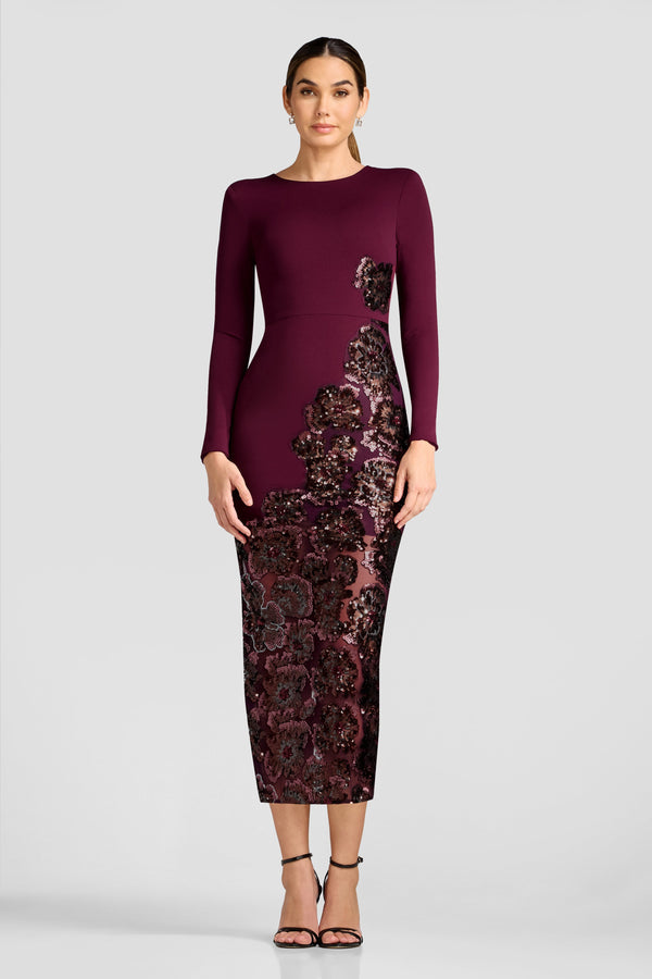 Mara Dress / DARK CHERRY MULTI