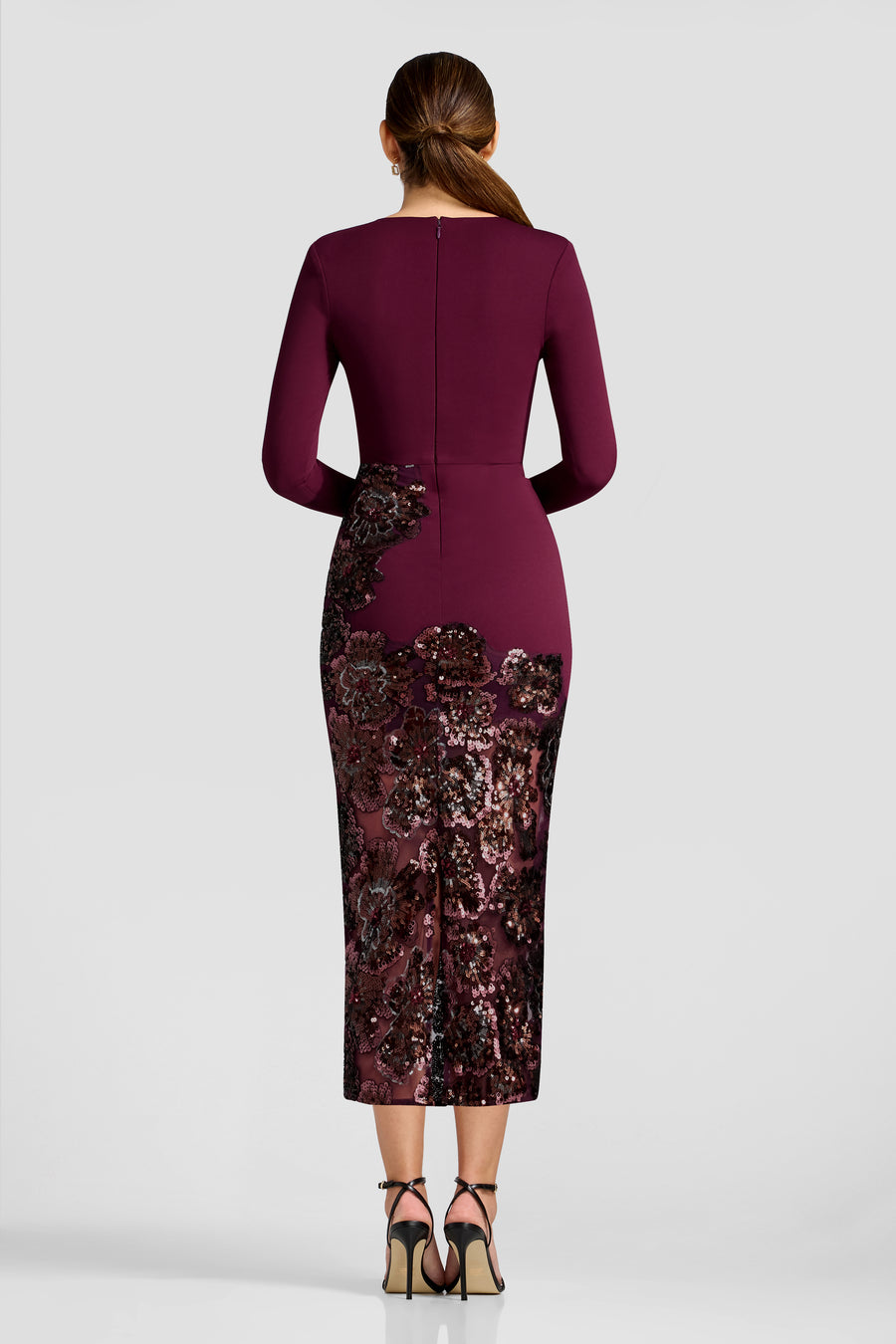 Mara Dress / DARK CHERRY MULTI