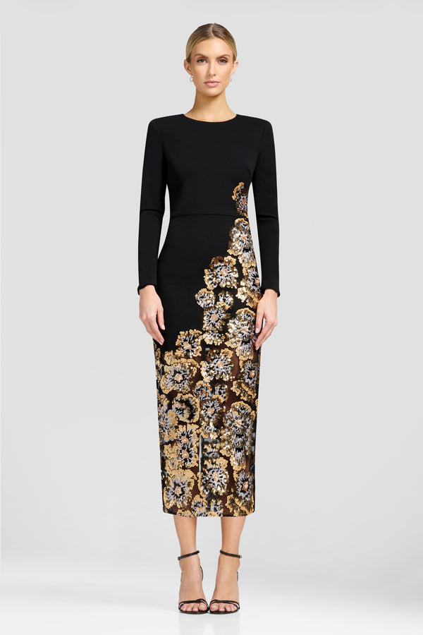 MARA DRESS / GOLD MULTI