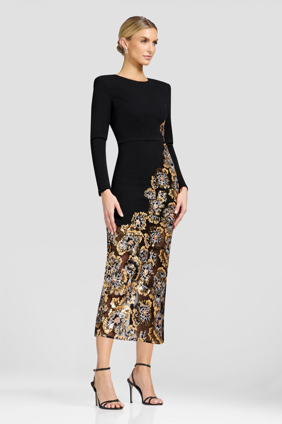 MARA DRESS / GOLD MULTI