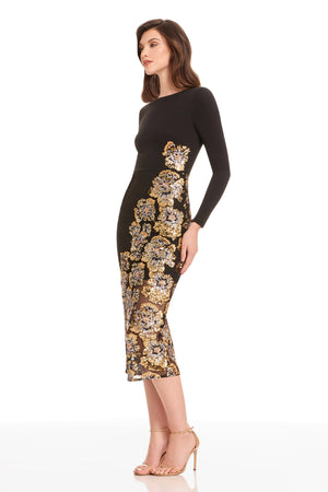 MARA DRESS / GOLD MULTI