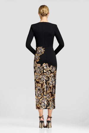 MARA DRESS / GOLD MULTI