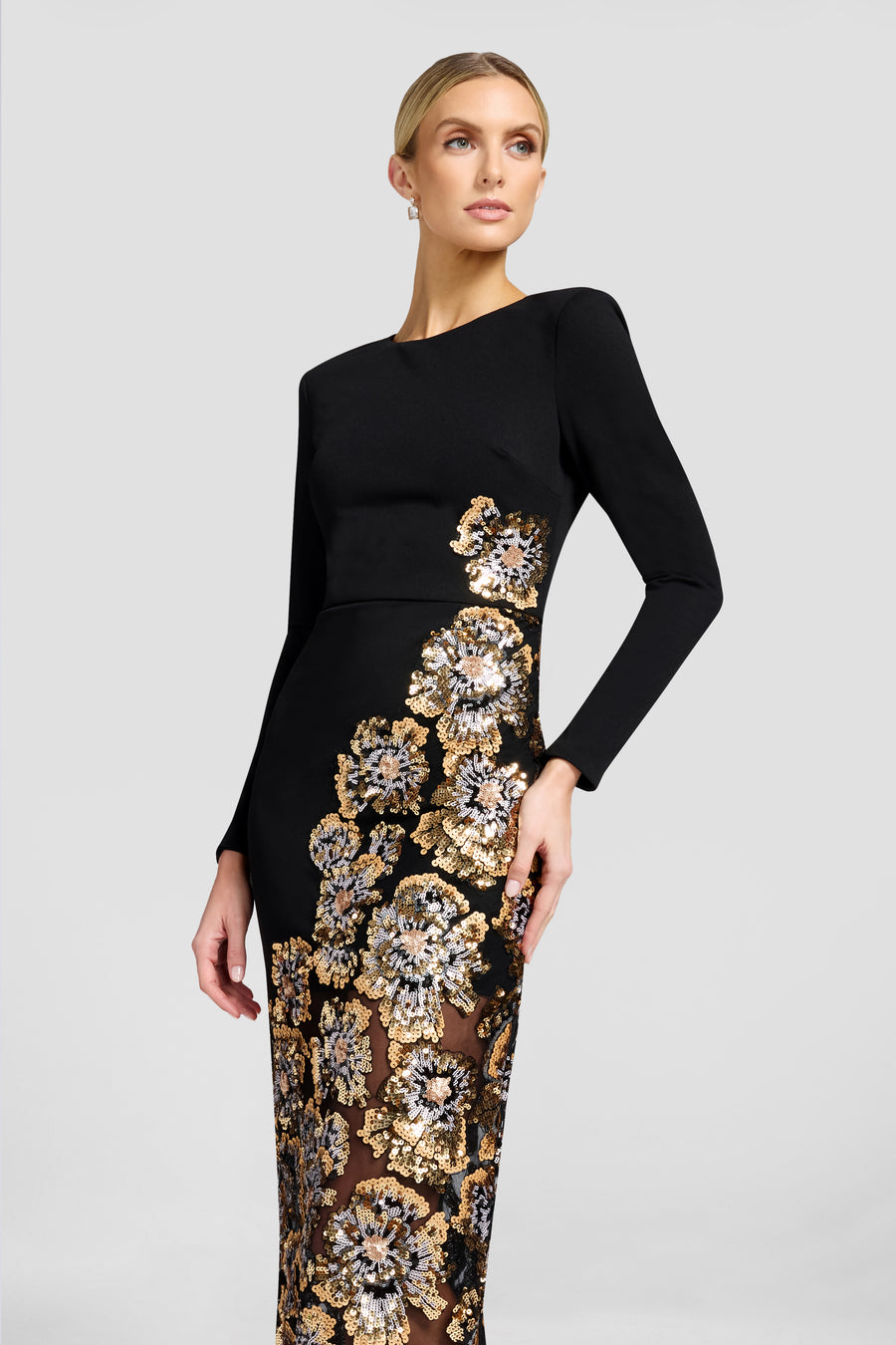 MARA DRESS / GOLD MULTI