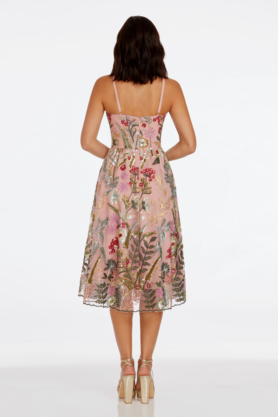 dress the population marlene Maren Dress XL / BLACK-NUDE