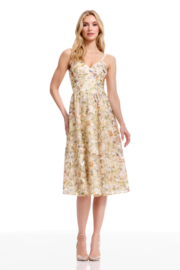 MAREN DRESS / IVORY MULTI