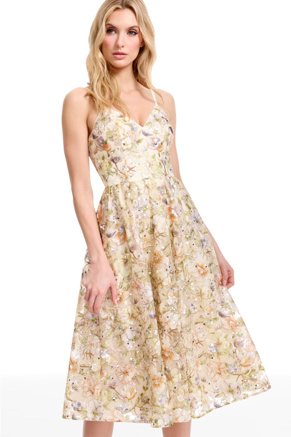 MAREN DRESS / IVORY MULTI