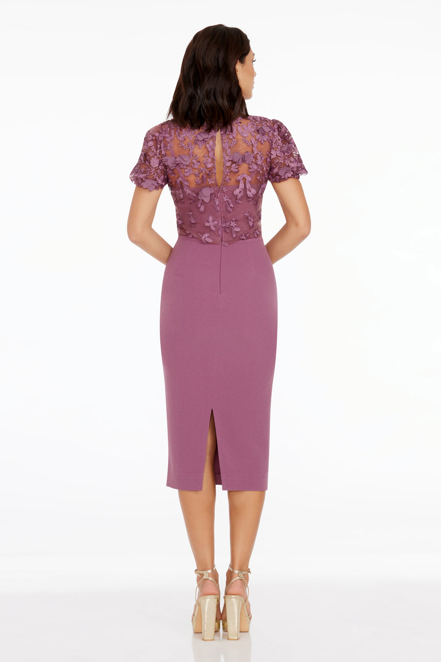 dress the population shane lace dress Sharon Gown