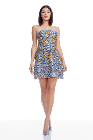 Marilyn Dress / SKY BLUE MULTI