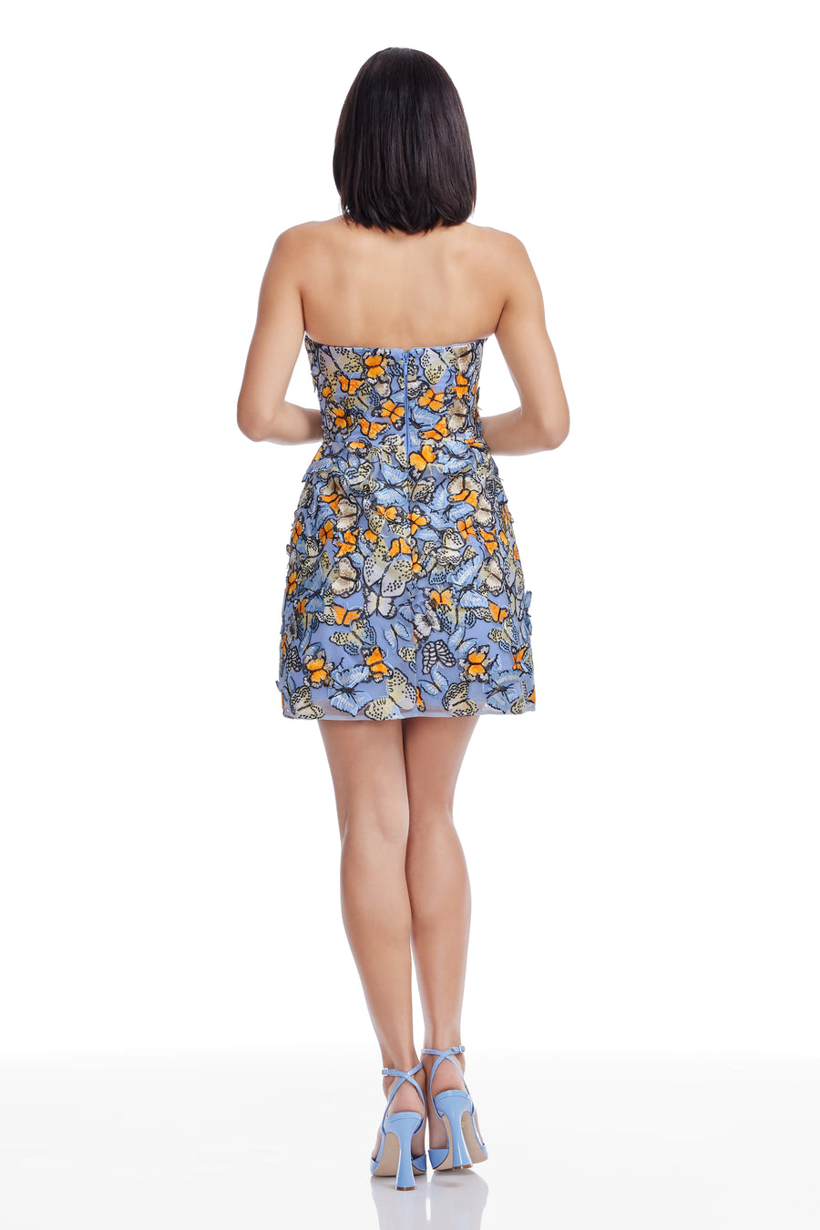 Marilyn Dress / SKY BLUE MULTI