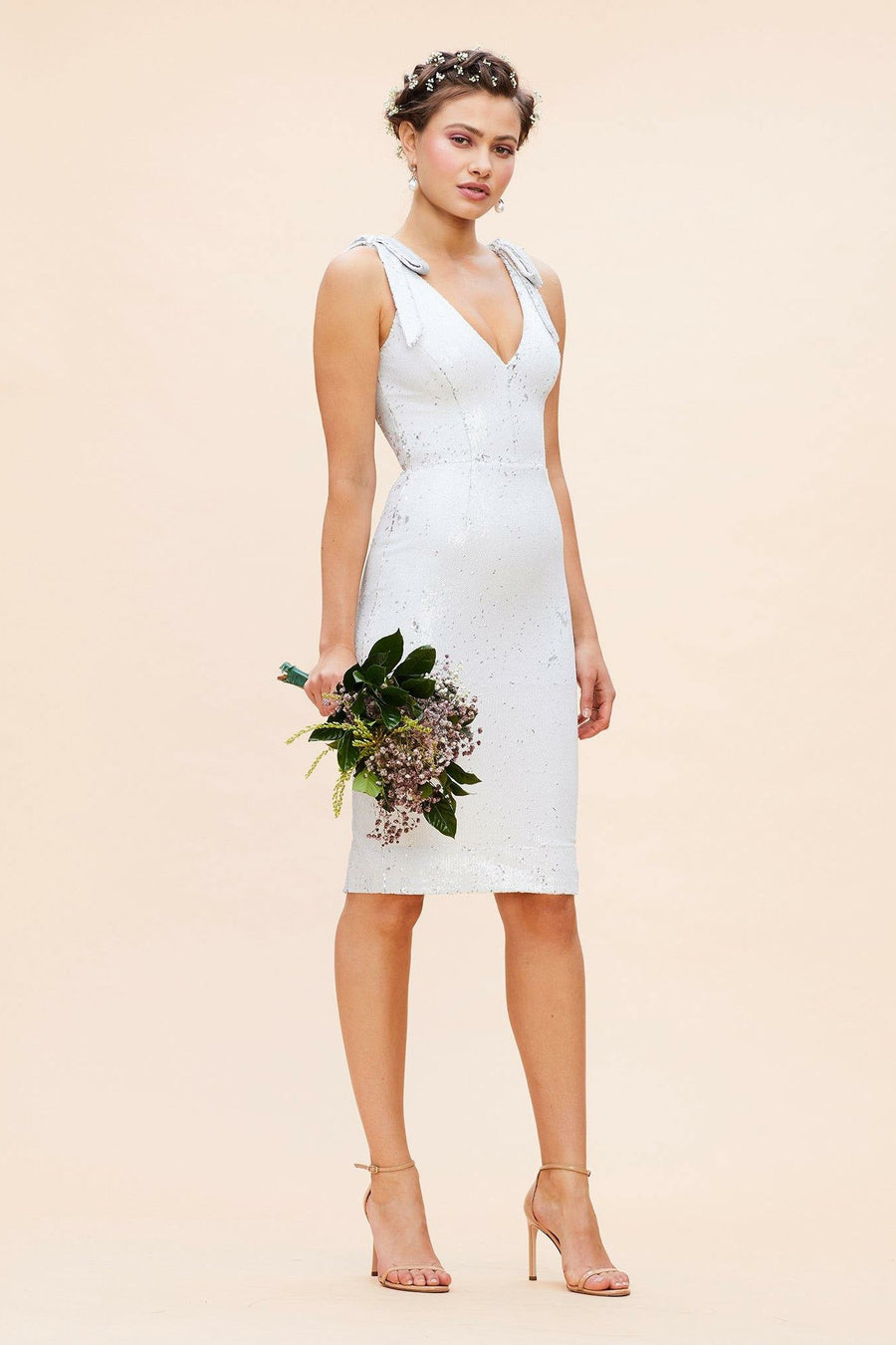 Mary Dress / WHITE MULTI