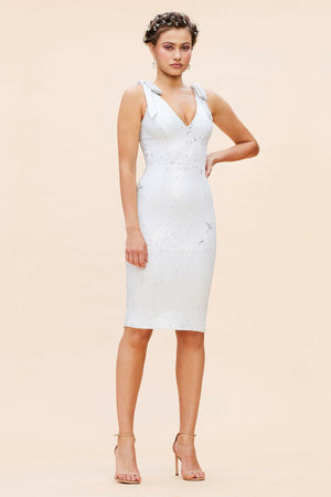 Mary Dress / WHITE MULTI
