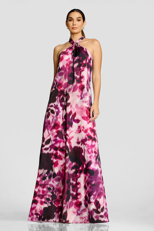 Maven Dress / DARK MAGENTA MULTI
