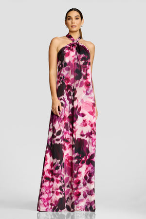 Maven Dress / DARK MAGENTA MULTI