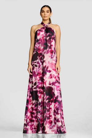 Maven Dress / DARK MAGENTA MULTI