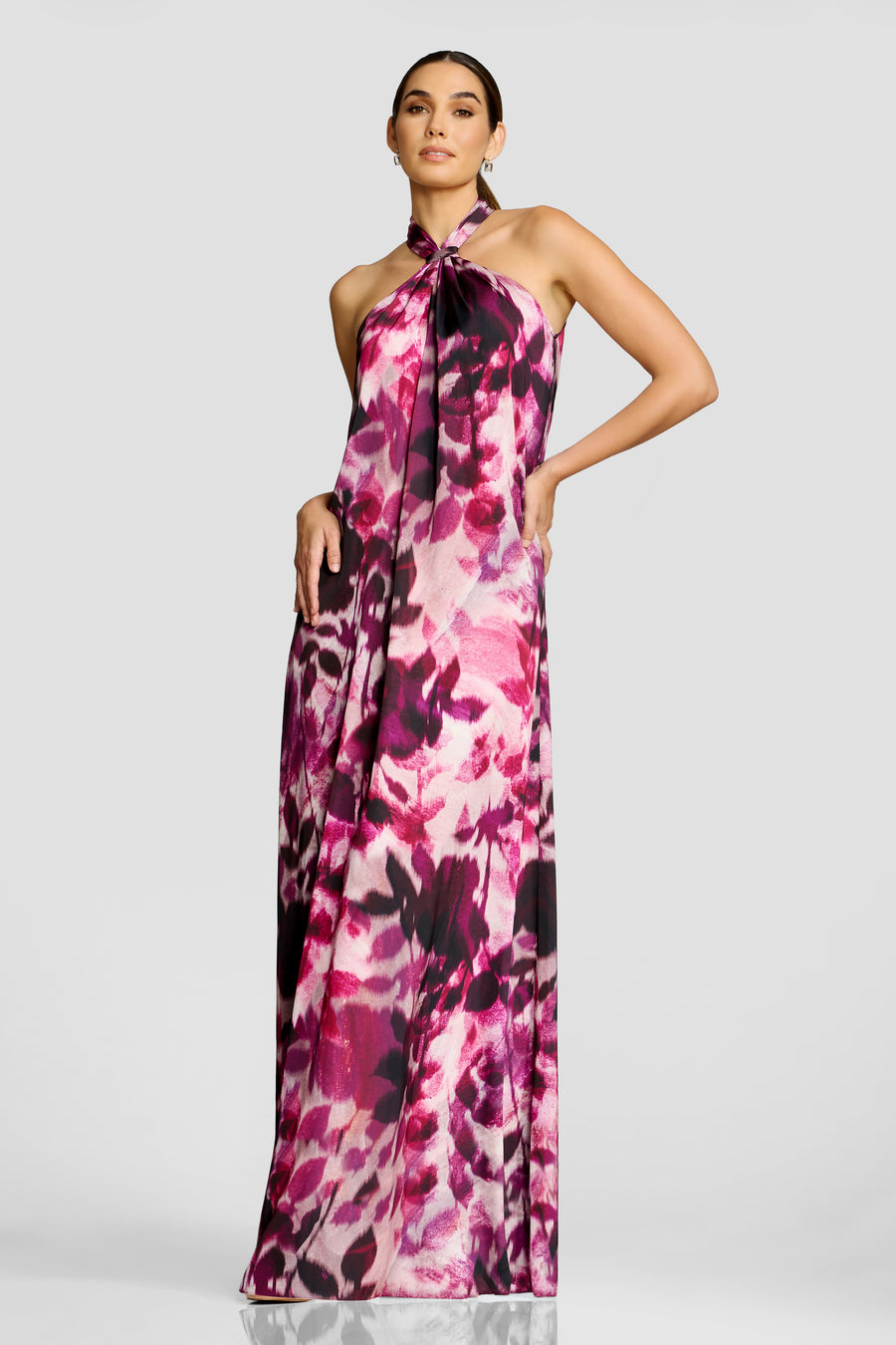 Maven Dress / DARK MAGENTA MULTI