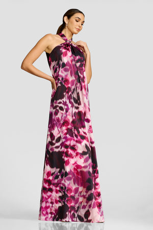 Maven Dress / DARK MAGENTA MULTI