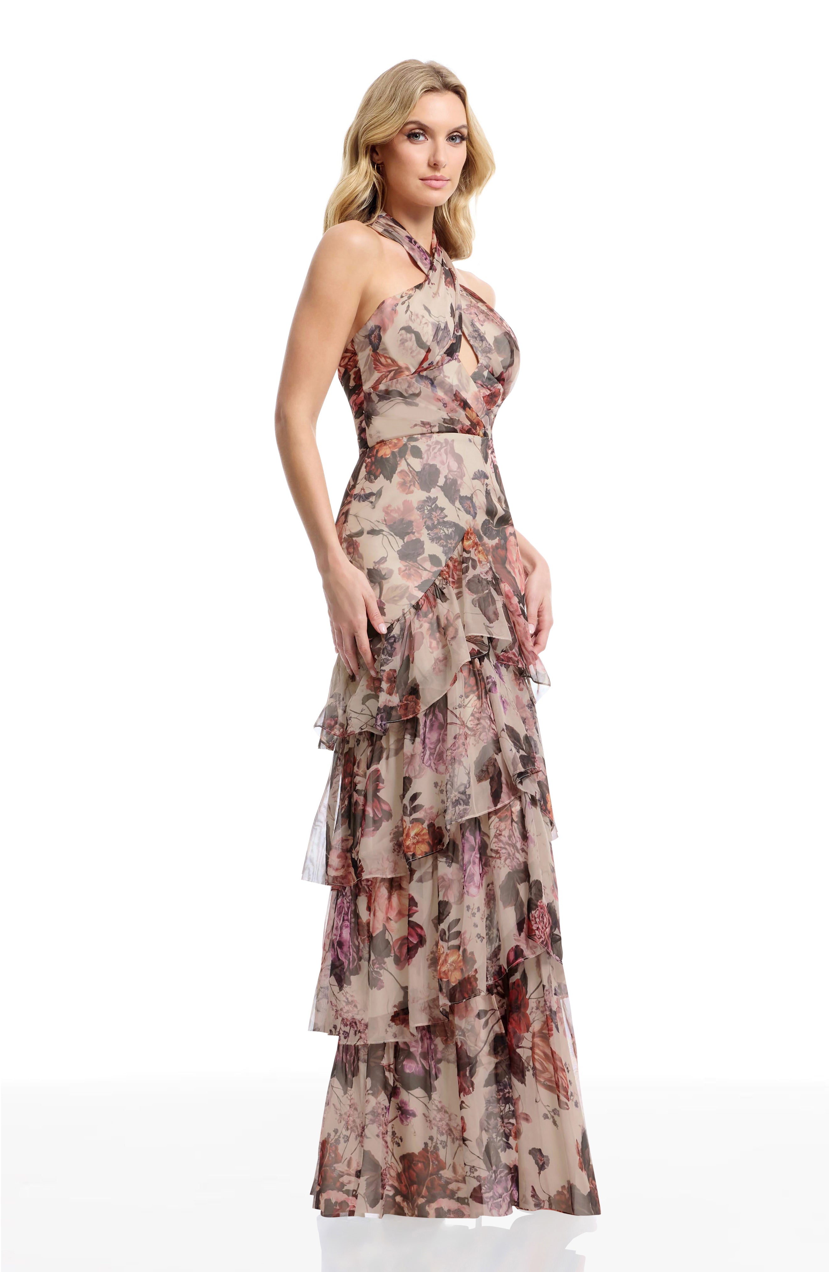 dress the population mia Dress the Population Mia - Ivory Dress - Gold Dress - Sequin Dress -  $183.00