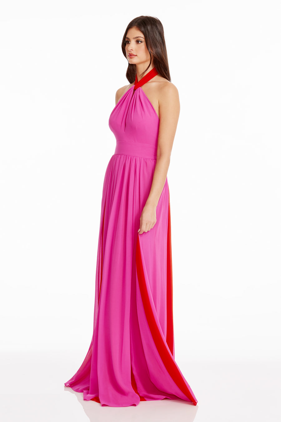 Meg Gown / BRIGHT FUCHSIA-POPPY