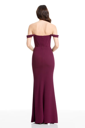 Melania Dress / DARK CHERRY