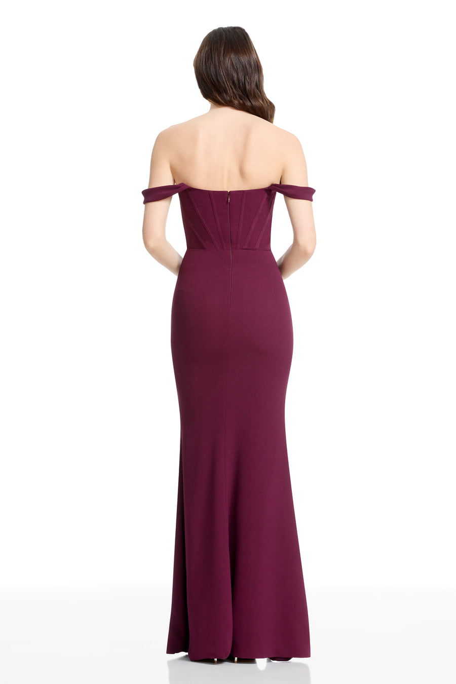 Melania Dress / DARK CHERRY