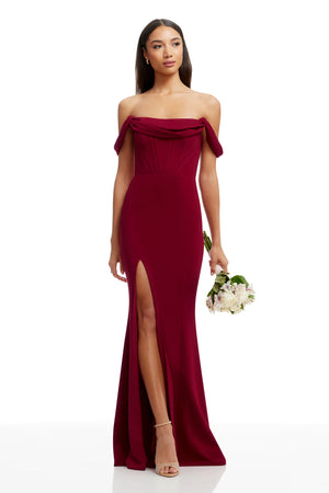 MELANIA DRESS / GARNET