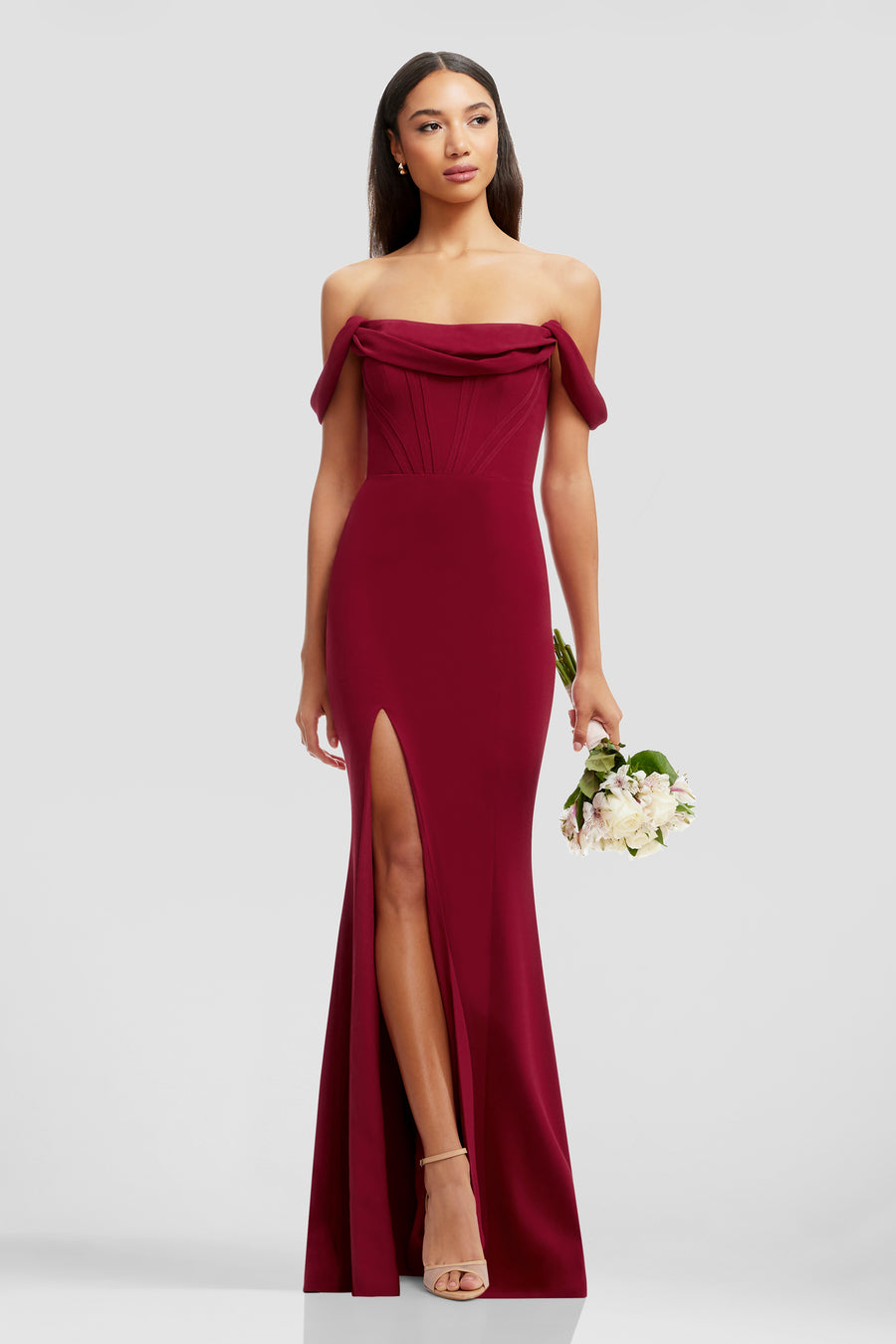 MELANIA DRESS / GARNET