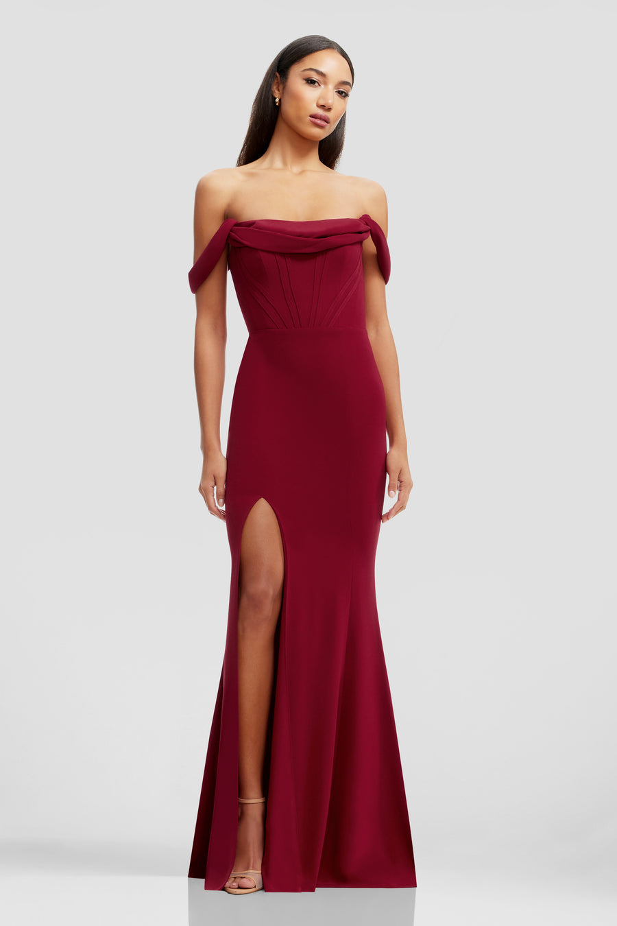 MELANIA DRESS / GARNET