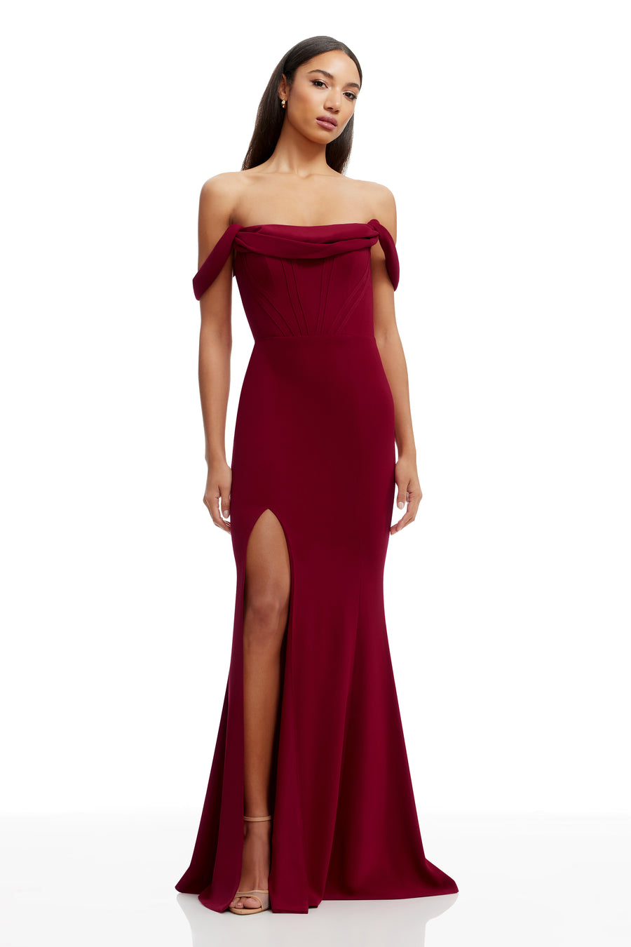 MELANIA DRESS / GARNET