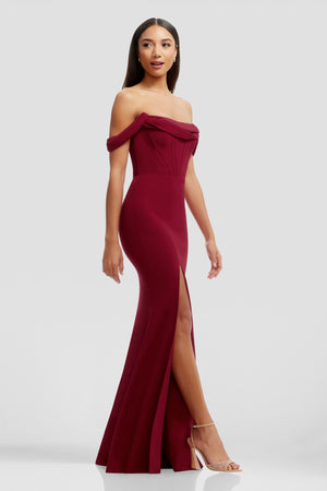 MELANIA DRESS / GARNET