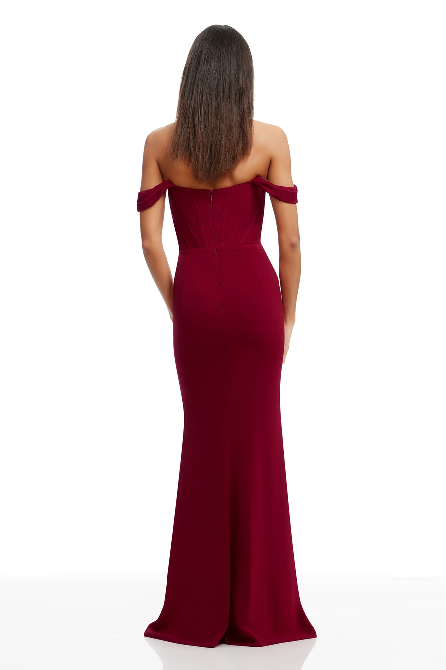 dress the population melina lace dress Dress the Population Melina Lace Fit & Flare Tiered Maxi Dress Cream Nude Medium