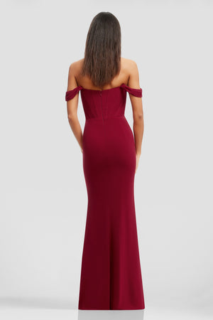 MELANIA DRESS / GARNET