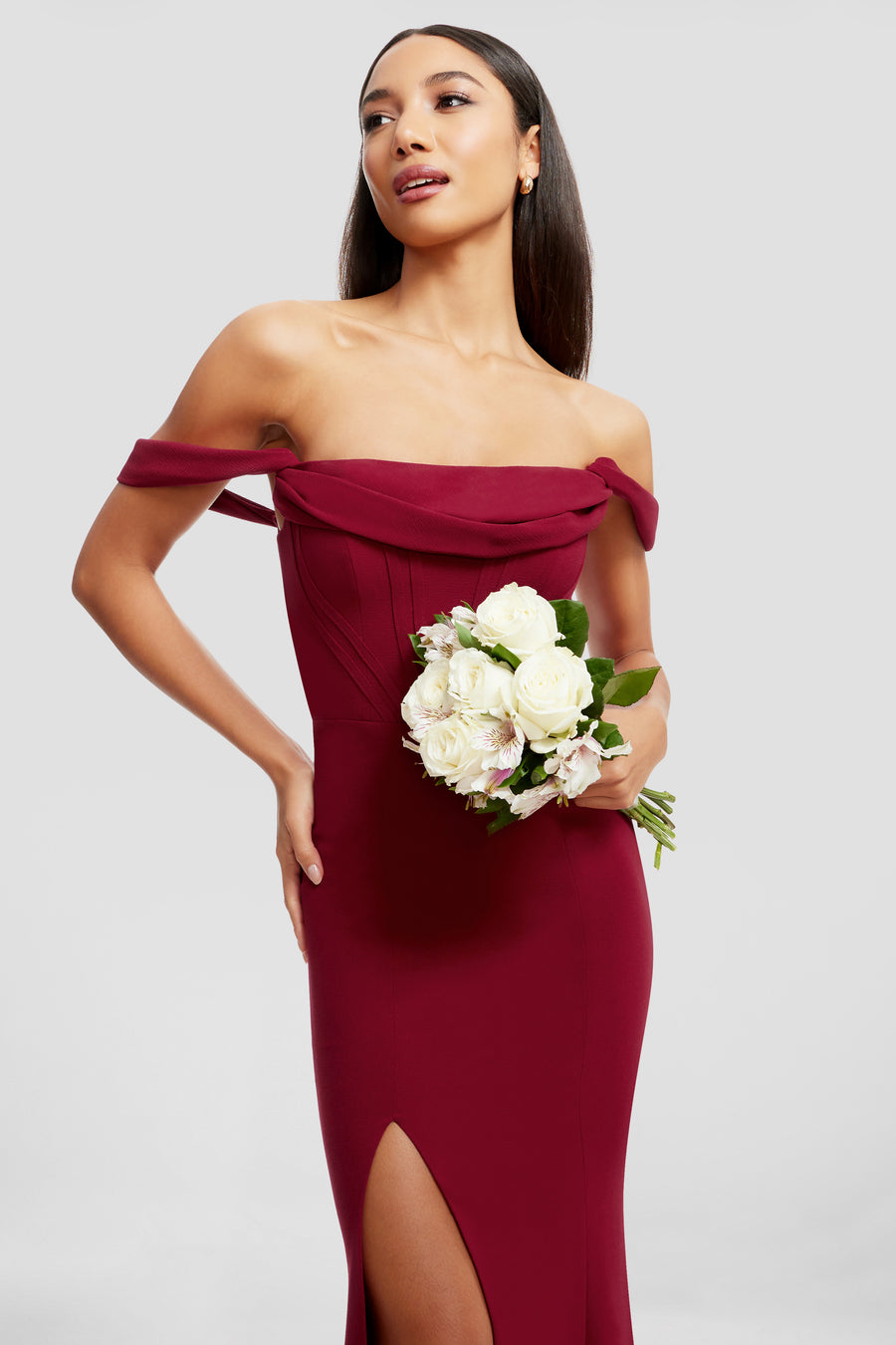 MELANIA DRESS / GARNET
