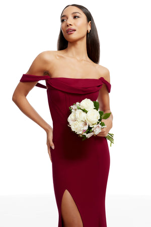 MELANIA DRESS / GARNET