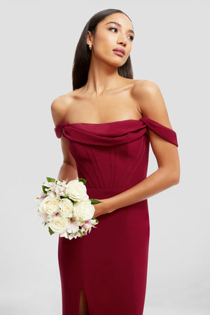 MELANIA DRESS / GARNET